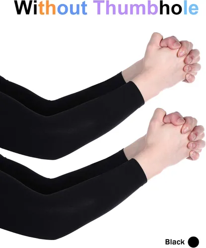Vista 6 de 10 pares de mangas de sol refrescantes para hombres y mujeres con protección ultravioleta