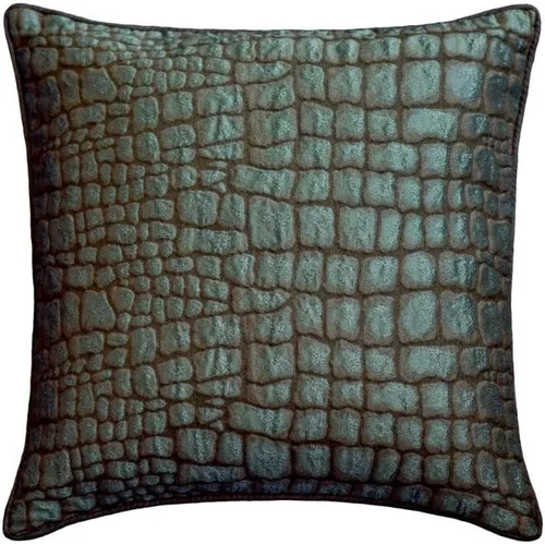 Vista 21 de The HomeCentric Funda de almohada con cremallera, funda de cojín azul de 12 x 12 pulgadas, funda de cojín de algodón bordado para sofá, diseño