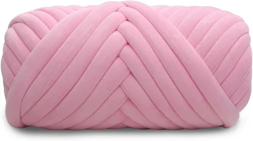 Vista 13 de Hilo de terciopelo grueso y voluminoso para tejer con brazo gigante, peso de tubo súper suave, esponjoso, para hacer a mano, hilo lavable
