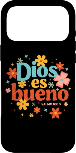 Vista 22 de Funda religiosa de la Biblia para iPhone 16 Dios Es Bueno Spanish Christian Jesus God