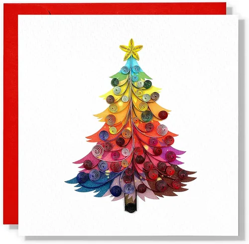 Vista 9 de Tarjeta de Navidad con velas, tarjeta de felicitación de flores de Navidad, para mamá, papá, abuela, amigo, jefe, compañero de trabajo