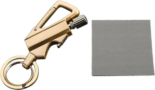 Vista 9 de Encendedor infinito permanente, encendedor de llavero con abrebotellas multiherramienta, impermeable y reutilizable, resistente al viento