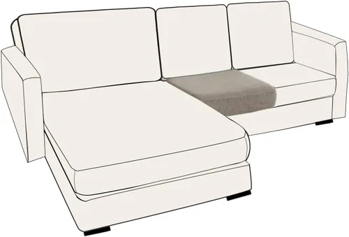 Vista 16 de UNBBRRL Fundas de cojín de asiento para sofá, elásticas, funda de cojín individual para sofá, fundas de cojín para sofá, fundas de héroe protegen