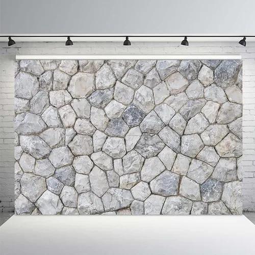 Vista 6 de MEHOFOND Fondo de fotografía de pared de piedra de ladrillo de 7 x 5 pies, decoración del hogar, fiesta, sesión de fotos, decoración de fiesta