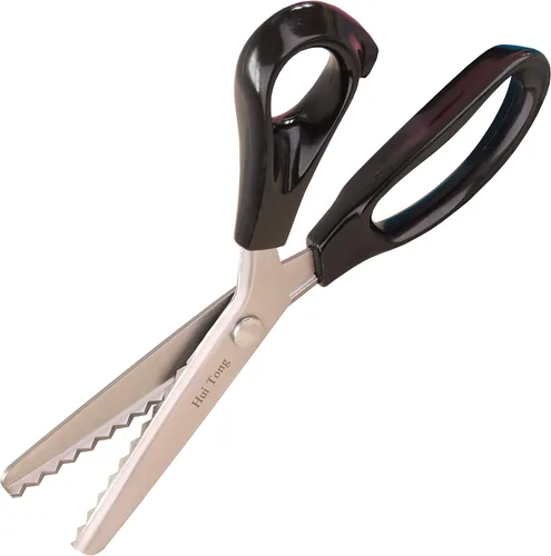 Vista 8 de Hui Tong Tijeras para Rosar Fuertes y Afiladas para Tela, Tijeras para Rosar Dentadas y Festoneadas, 3mm, 5mm, 7mm (Dentadas 3mm)