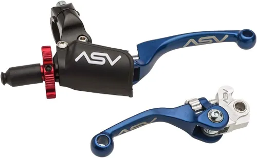 Vista 4 de ASV Invenciones Indestructible F4 Palanca de embrague y freno para todo terreno con percha PRO # BC F41306PX - Shorty Negro