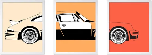 Vista 22 de Poster Master Póster de coche – Impresión clásica de coche – Arte de vehículo – Gran decoración de pared de garaje u oficina – 8 x 10 pulgadas