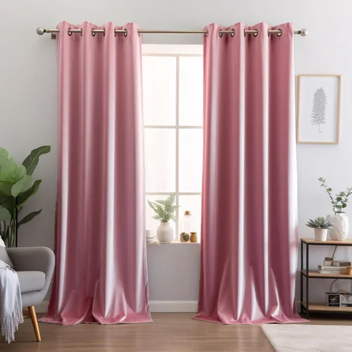 Vista 14 de Juego de 2 paneles de cortinas de terciopelo negro, cortinas súper suaves con ojales para decoración de sala de estar y dormitorio, reducción