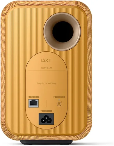 Vista 4 de KEF LSX II Sistema de altavoces inalámbricos HiFi (Amber Haze)