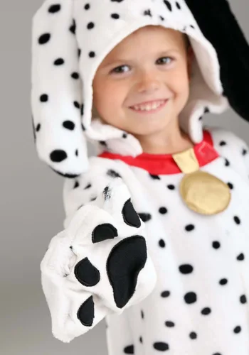 Vista 4 de Enterizo de Peluche de Cachorro Dálmata para Niños Pequeños Multicolor