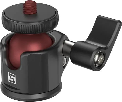 Vista 8 de SIOTI Mini adaptador de montaje de cabeza esférica, con Hot Shoe Mont, compatible con monopie/cámara de tarjeta digital/micrófono/teléfono