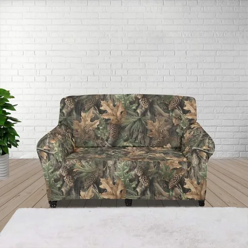 Vista 88 de ZOUTAIRONG Fundas elásticas para sofá con estampado de ramas de camuflaje 3D para sofá, funda para muebles de un solo cojín, decoración del hogar u