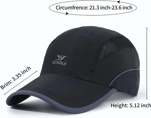 Vista 38 de Gorra deportiva de malla ligera de secado rápido para hombres y mujeres