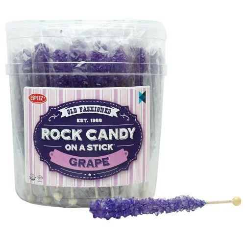 Vista 48 de Palitos de caramelo de roca extragrandes: 12 paletas de cereza rosa – envueltas individualmente – Palitos de caramelo de roca de cristal