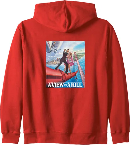 Vista 9 de Official James Bond 007 Sudadera con capucha con cremallera A View To a Kill, Negro