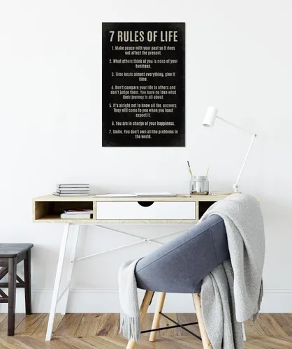 Vista 2 de 7 reglas de la vida, Poster de motivación