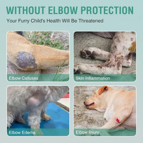 Vista 3 de Protector de codo para perro para codo canino y hombro, callos de codo, llagas por presión y dislocación de hombro, coderas para perros para evitar