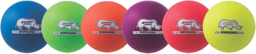 Vista 25 de Champion Sports® Rhino Skin® Juego de pelotas de eva de bajo rebote y unidades individuales para patio de juegos, educación física, patio trasero