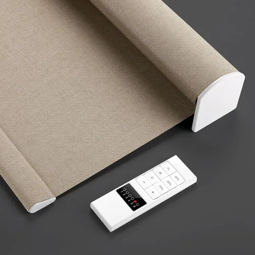 Vista 14 de ZSTARR Persianas enrollables motorizadas con control remoto, persiana opaca inteligente, control de aplicación Tuya, compatible con Alexa Google a