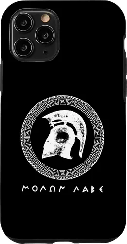 Vista 13 de Carcasa para iPhone 12 mini Molon Labe Spartan Warrior Helmet Antigua Guerra Griega