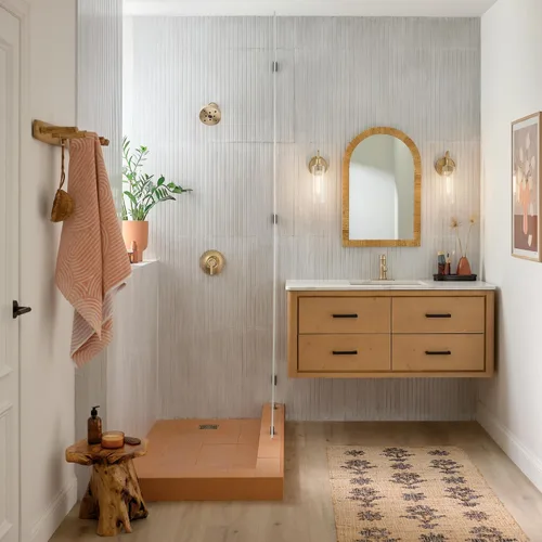 Vista 5 de Kichler Kavi - Lámpara de pared para baño, 1 luz, bronce champán Champagne bronce