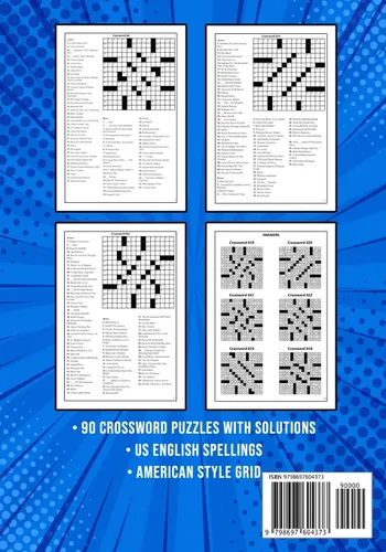 Vista 2 de Crossword Puzzle Book for Adults II Cross Word Activity Puzzlebook 90 Puzzles (US Version)