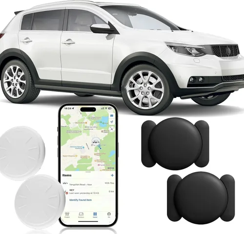 Vista 9 de Rastreador GPS para automóvil, mini rastreador GPS para vehículos, sin tarifa mensual, funciona con Apple Find My(solo iOS), rastreador de automóvil