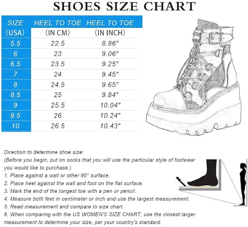 Vista 6 de mikarka Botas de plataforma holográfica para mujer con cordones hebilla con tachuelas góticas apiladas botas de combate