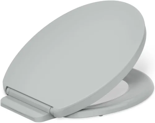 Vista 28 de KOHLER K-26801-0 Impro ReadyLatch Quiet Close Elongated Toilet Seat, White Toilet Seat, Grip-Tight Bumpers, New Home Essentials, Slam Prevention