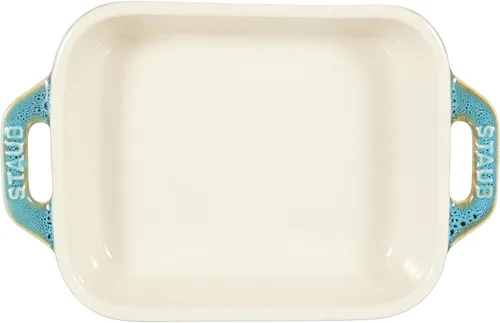 Vista 3 de staub Dish 40511-882 - Plato rectangular, color turquesa, 5.5 x 4.3 pulgadas (5.5 x 4.3 in), de cerámica, apto para horno y microondas