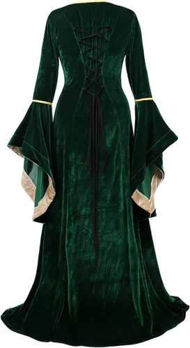 Vista 117 de Kranchungel - Vestidos renacentistas de estilo medieval/irlandés/campesino para mujer; disfraz de hada, para bailes