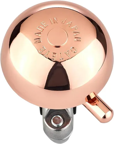 Vista 2 de CATEYE OH-2200 Yamabiko Bicycle Bell – Classic Brass Bike Bell with Loud 85 Decibel Sound for Safety, Fits Road, MTB, Kids Bikes, Aluminum Bolt-on