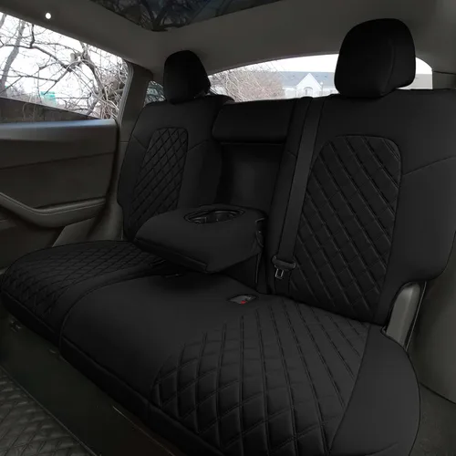 Vista 2 de FH Group Fundas de asiento de automóvil de ajuste personalizado para Tesla Modelo Y Ultraflex 2020-2025, fundas de asiento de neopreno resistentes