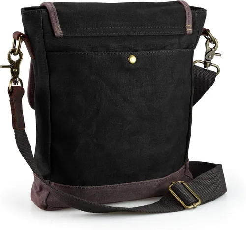 Vista 2 de SHANGRI-LA Bolsa de mensajero para hombres y mujeres bolso de lona cruzado bolso de hombro casual