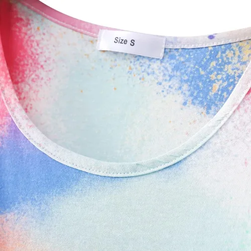 Vista 2 de QUCH Camisones para mujer, camisón de algodón para mujer, manga corta, camisas de dormir para mujer, ropa de dormir con estampado de pijama, camisas