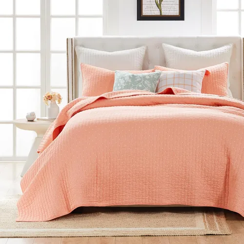 Vista 10 de Greenland Home - Juego de ropa de cama texturizada, 2 piezas, tamaño individual/XL, cosmo cambray