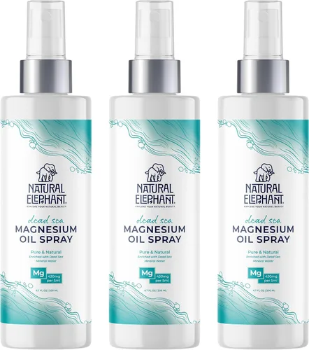 Vista 6 de Natural Elephant Spray de aceite de magnesio del Mar Muerto para uso tópico 100% puro Promueve la relajación y el bienestar