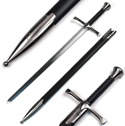 Vista 19 de Ace Martial Arts Supply espada de caballero medieval con vaina
