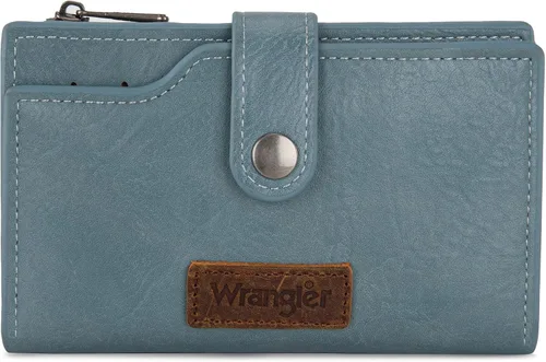 Vista 11 de Wrangler - Billetera para mujer con tarjetero plegable, cierre y ventana para identificación