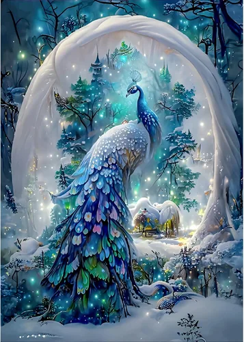 Vista 9 de SENQAO Kits de pintura de diamantes de ángel para adultos - Pinturas de lunares de diamante 5D de ángel para principiantes, pintura de arte de gemas