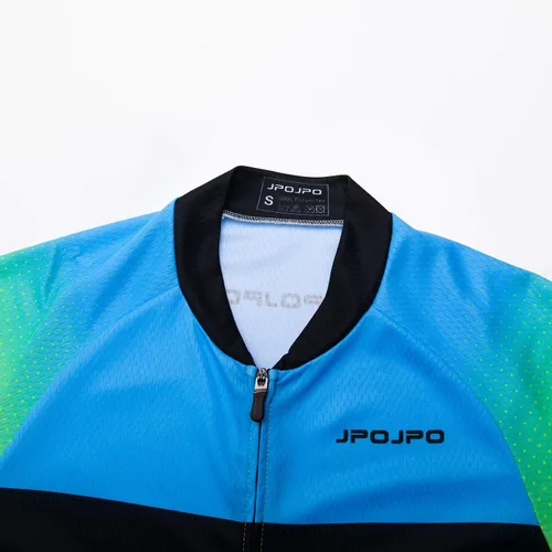 Vista 4 de Maillot de ciclismo de manga corta para mujer, ropa de bicicleta, chaqueta de bicicleta con bolsillos, transpirable