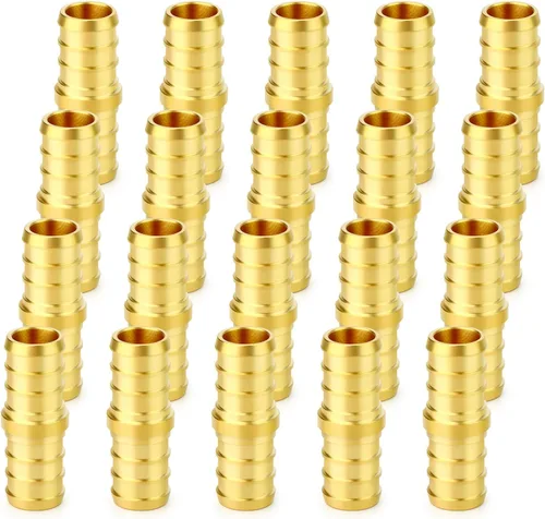 Vista 32 de GASHER 10 piezas sin plomo latón 1 "acoplamiento Pex, accesorios Pex de 1 pulgada para tubería Pex