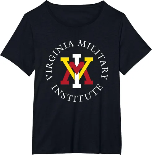 Vista 11 de VMI Keydets Stamp - Camiseta con licencia oficial, Negro