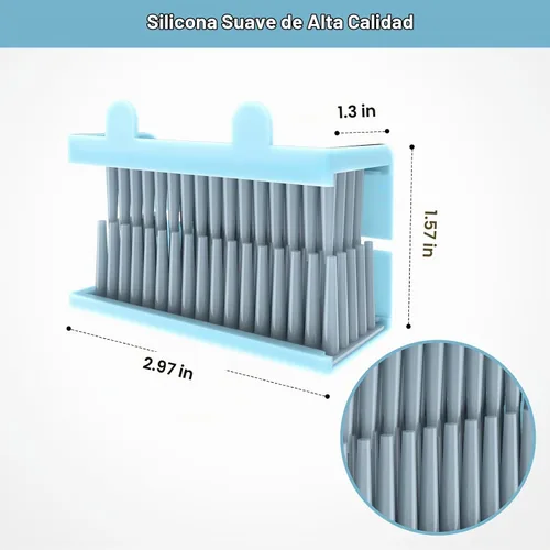 Vista 3 de Atrapapelos, Colector de Cabello Reutilizable para Pared de Ducha, Trampa de Cabello para Protector de Drenaje, Atrapapelos de Silicona para Baño