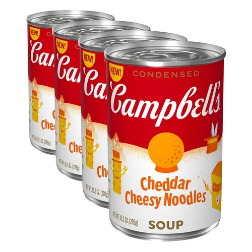 Vista 16 de Campbell's Sopa condensada de fideos con queso cheddar para niños, lata de 10.5 onzas