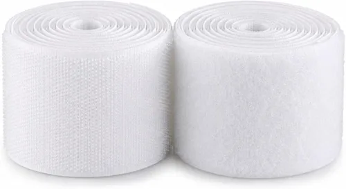 Vista 16 de Cierre de Gancho y Bucle de 1 Pulgada Beige - Cinta de Gancho y Bucle de Nylon No Adhesiva - Longitud de 1 Yarda - Para Tela, Bolsas