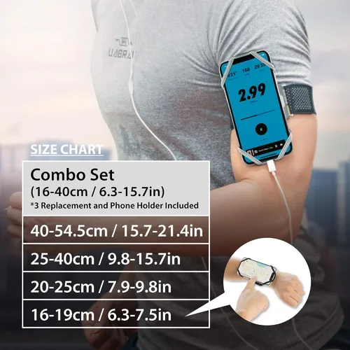 Vista 3 de BONE Run Tie, brazalete universal para teléfono para teléfonos inteligentes