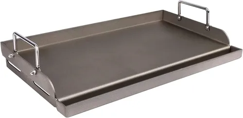 Vista 13 de Uniflasy Plancha Parrilla Reversible de Hierro Fundido para Estufa 16 7/8" Sartén Plancha Plana, Placa de Plancha Parrilla de Hierro Fundido