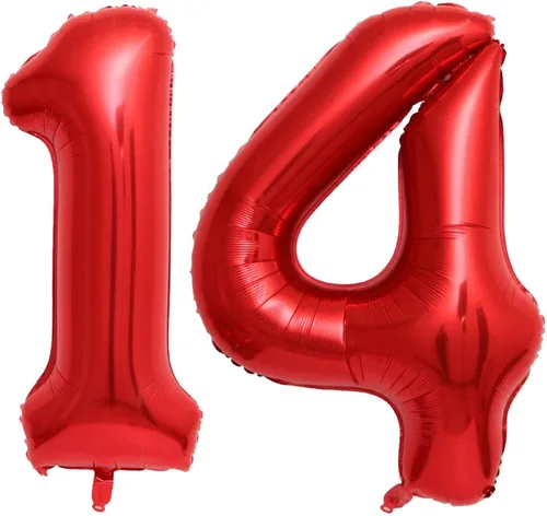 Vista 7 de Globos rojos de 40 pulgadas con el número 10, globos gigantes de 10 globos rojos de cumpleaños 10 globos rojos de cumpleaños 10 globos de 10.º