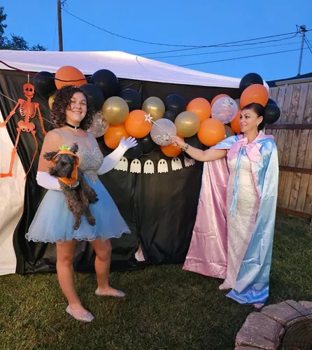 Vista 7 de MisShow Vestidos de tul para adolescentes, apliques de encaje dorado, vestido corto de graduación, sin mangas, vestidos de fiesta de cóctel